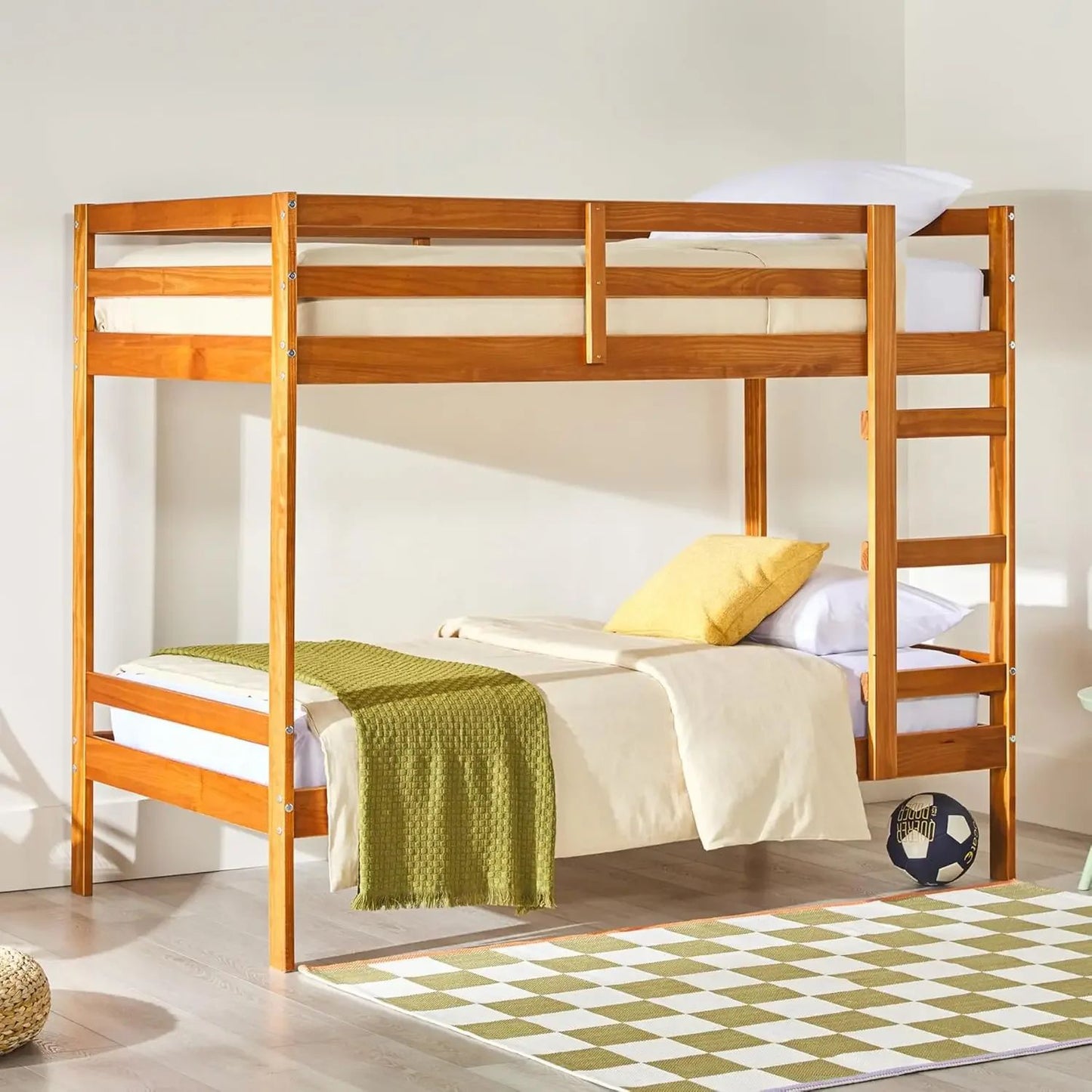 Estrutura de Cama Infantil Moderna para Quarto de Solteiro, Solteiro, Caramelo