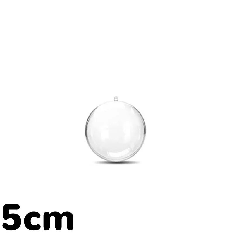 1-15pcs Creative Christmas Clear Plastic Hollow Ball Bright More Size Ornaments Holiday Decor Hanging Balls Party Wedding Decor