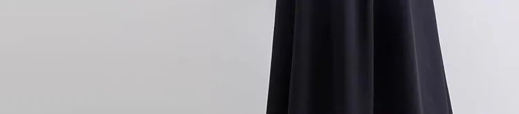 Plus Size High-waisted Slimming Black Draped Skirt Medium-length Umbrella Skirt For Women Thinning A- line Body Shaper