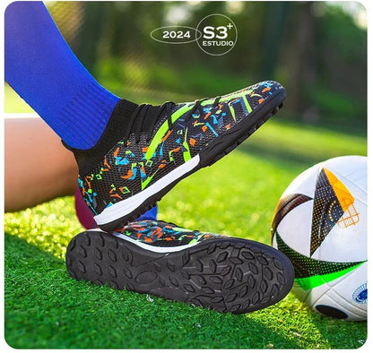 New Men TF/FG Soccer Shoes Society Original Grass Training Professional Cleats Football Boot Low Cut Top Quality Sneakers Casual