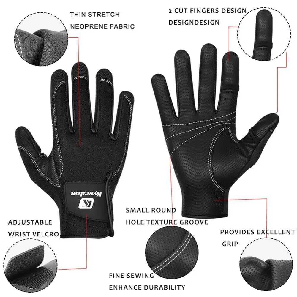 Luvas de Pesca Sem Dedos de Inverno para Homens Mulheres Luvas de Ciclismo Quentes à Prova de Vento com Tela Sensível ao Toque para Clima Frio