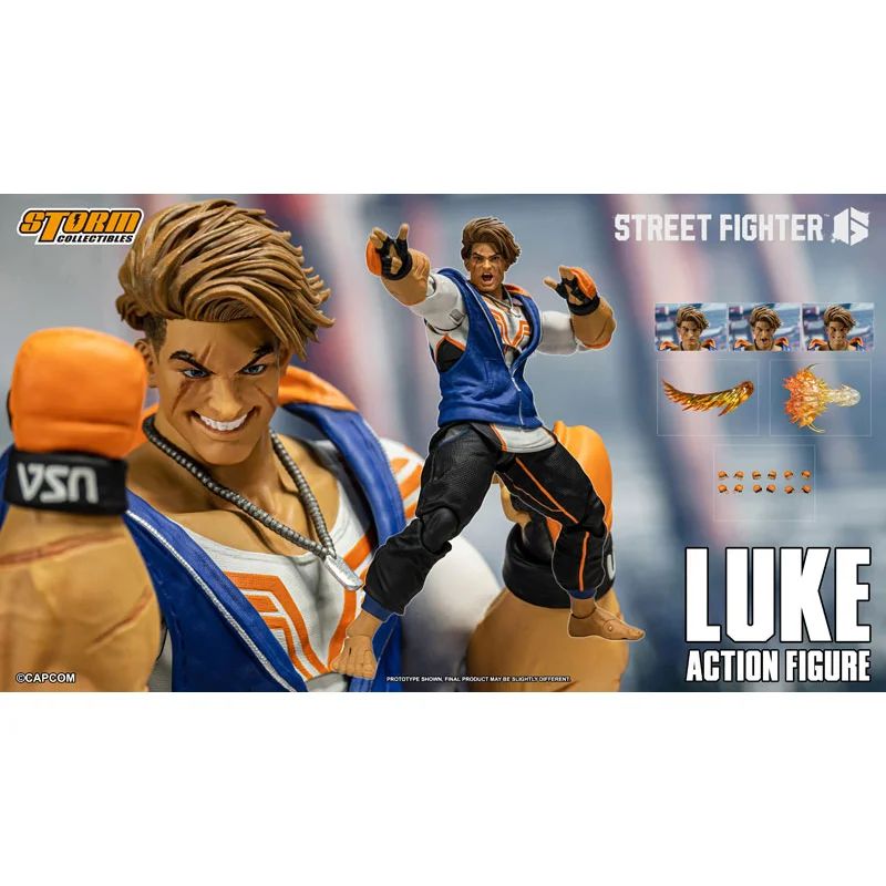 in stock Original Storm Toys Street Fighter 6 Luke In Stock Anime Action Collection Figures Model Toys