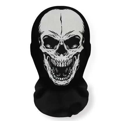 Halloween Terror Masks 3D Printing Skull Pattern Elastic Mesh Face Mask Funny Party Cosplay Props Balaclava Breathable Headcover