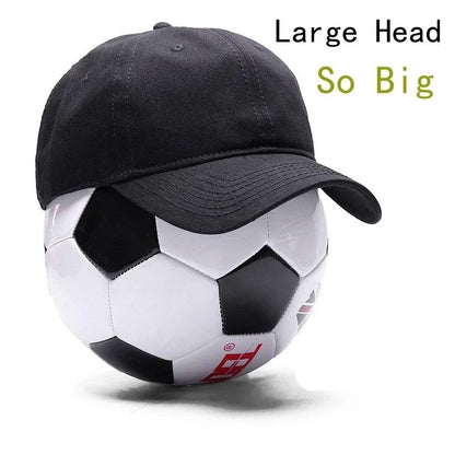 Big Size Baseball Cap Man Large Head Sold Color  Soft Cotton Plus  Sport Snapback Cap Lady Large Sun Caps 56-60CM 60-65CM