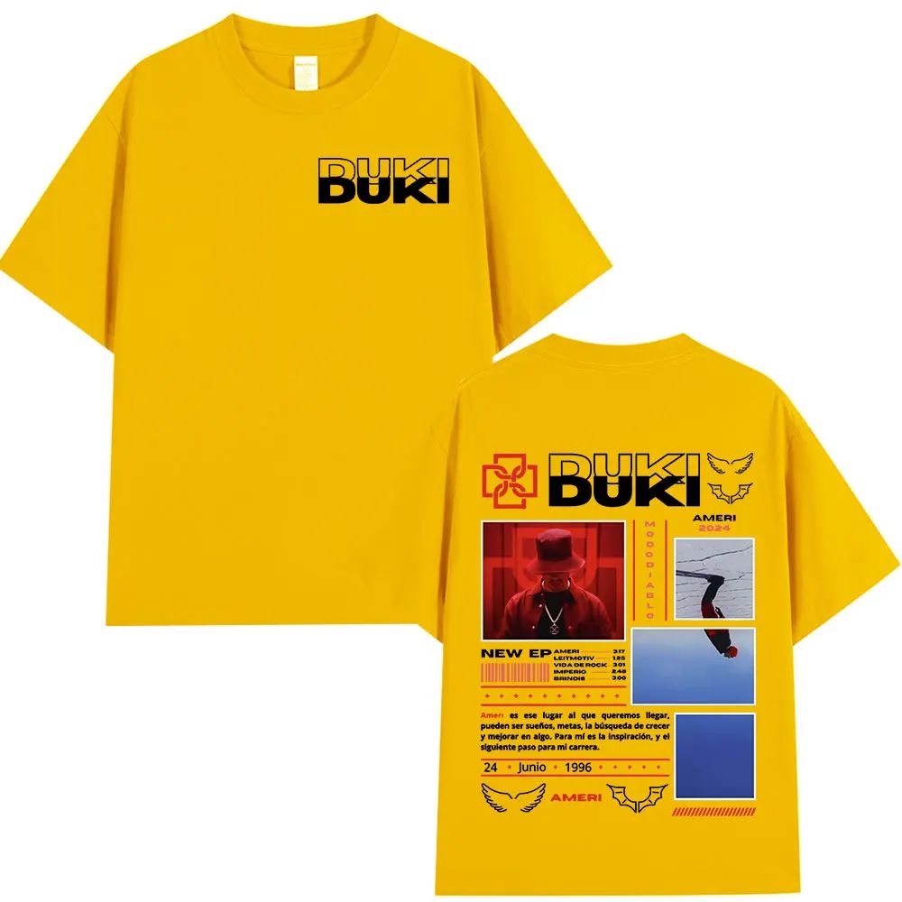 Rapper Duki Ameri Tour Graphic T-shirts Women Fashion Hip Hop O-Neck T Shirt Comfort Women Short Sleeve T-shirt