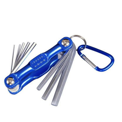 Conjunto de Chaves Allen Dobráveis Portáteis de Metal Sistema Métrico Torx Chave Hexagonal Chave de Fenda Chave Hexagonal Ferramenta Manual de Alta Qualidade