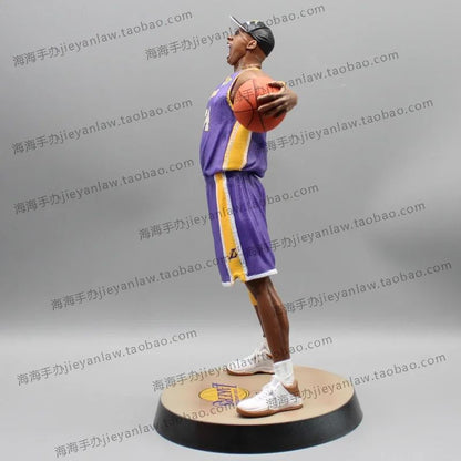 Personagem 34cm Modelo Lakers Roaring Post 24 Bryant Basquete Decoração de Casa Boneco Colecionável Figuras Modelo Lembrança Brinquedo Presentes