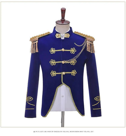 Men Stage Couple Costumes Photo Military Dress Suit Navy Men's and Women's Military Band Uniform Sailor Suit Spring and Autumn