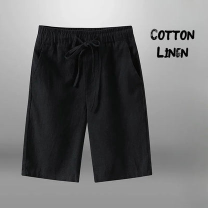 Men Shorts for Men Cotton Linen Casual Breathable Beach Shorts Men's Short Sweatpants Vacation Gym Basketball