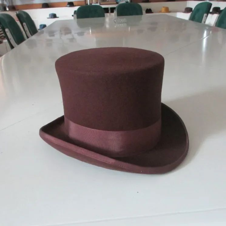 Men's Wool Fedora Hat - Classic Top Hat with Strap, Elegant Steampunk Panama Cap for Gentleman, Unisex Versatile Fashion
