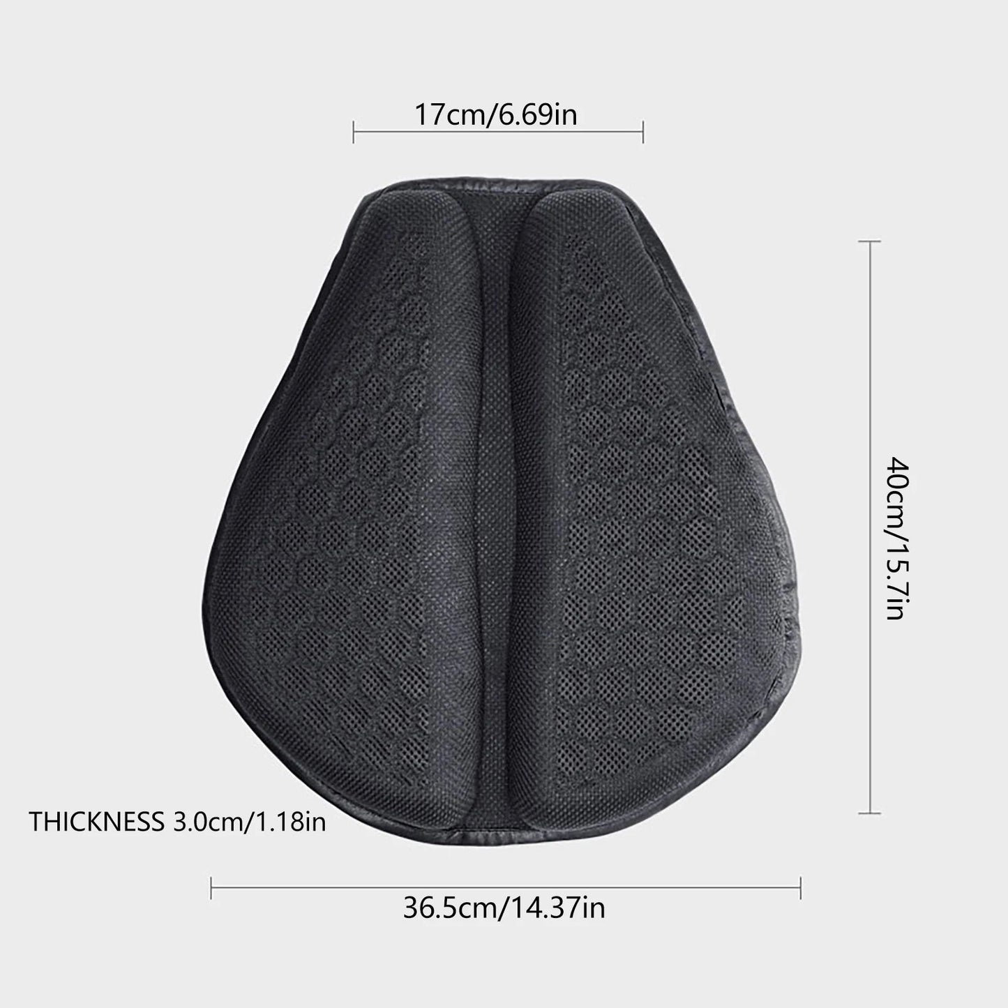 Almofada de Assento de Moto Antiderrapante Inflável 3D para Moto Almofada de Ar para Alívio de Pressão Acessórios de Moto