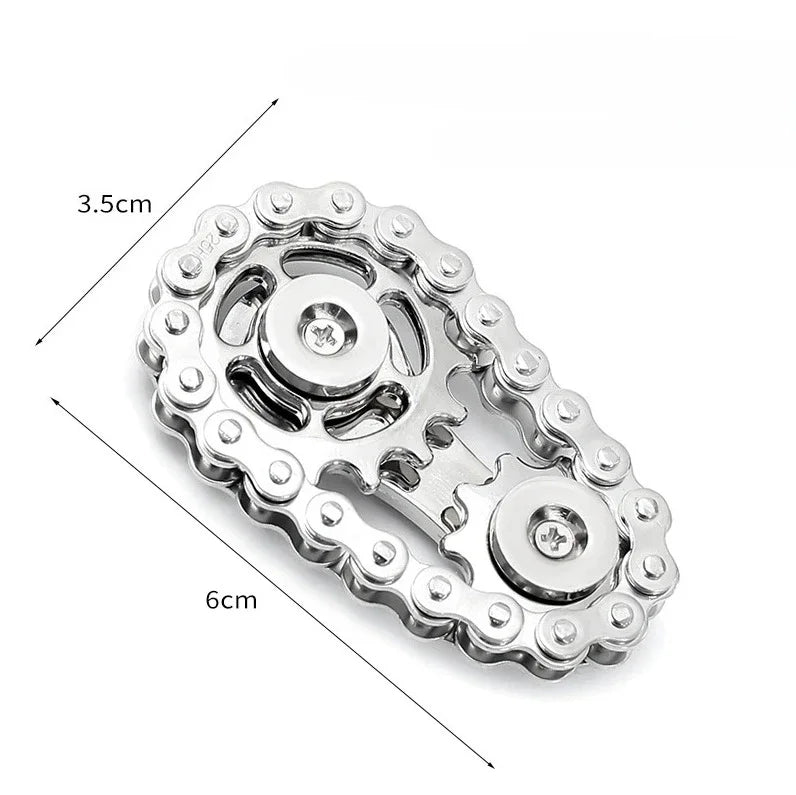 Metal Fidget Spinner Brinquedo de Escritório para Alívio do Estresse Engrenagens Girador de Mão para Adultos decoração de mesa decoração para casa Aliviar o estresse relaxar