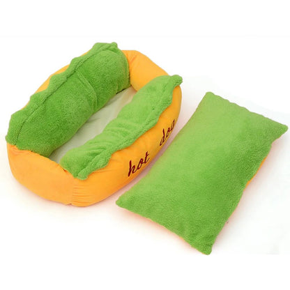 Cama para Animais de Estimação Casinha Cachorro Quente Sofá-Cama Canil Tapete Fibra Macia Cão Filhote Quente Removível Lavável Waterlon para Gatos