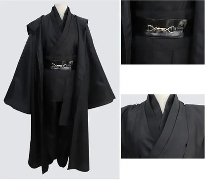 Jedi Knight Star Cosplay Anakin Skywalker Costume Replica Rob Cloak Anime Halloween Party Outfits Clothes Plus Size