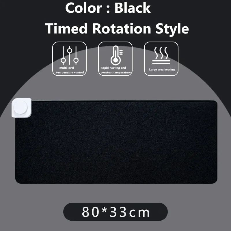 Intelligent Electric Heating Mouse Pad Winter Hand Warmer Computer Desk Heated Mat Office Desk Warming Pad Keyboard Table Mat