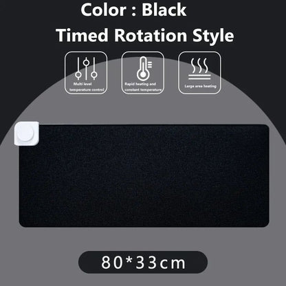 Intelligent Electric Heating Mouse Pad Winter Hand Warmer Computer Desk Heated Mat Office Desk Warming Pad Keyboard Table Mat