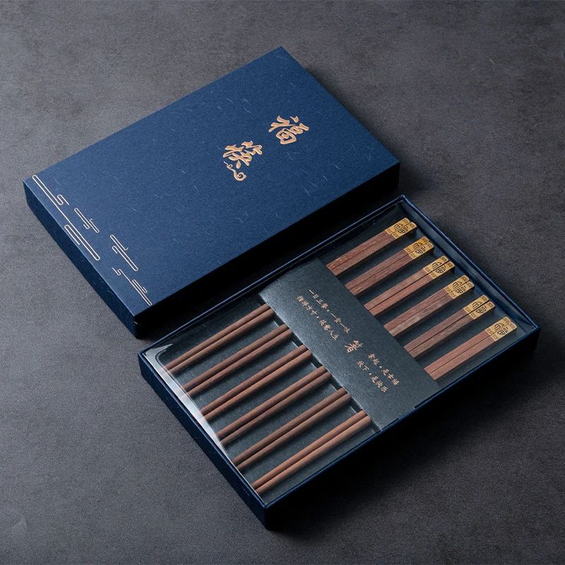 Hashis de Sândalo Vermelho Natural de Alta Qualidade Premium Conjunto de Talheres Utensílios de Mesa Domésticos para Presente Hashis Chineses