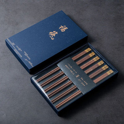 Hashis de Sândalo Vermelho Natural de Alta Qualidade Premium Conjunto de Talheres Utensílios de Mesa Domésticos para Presente Hashis Chineses