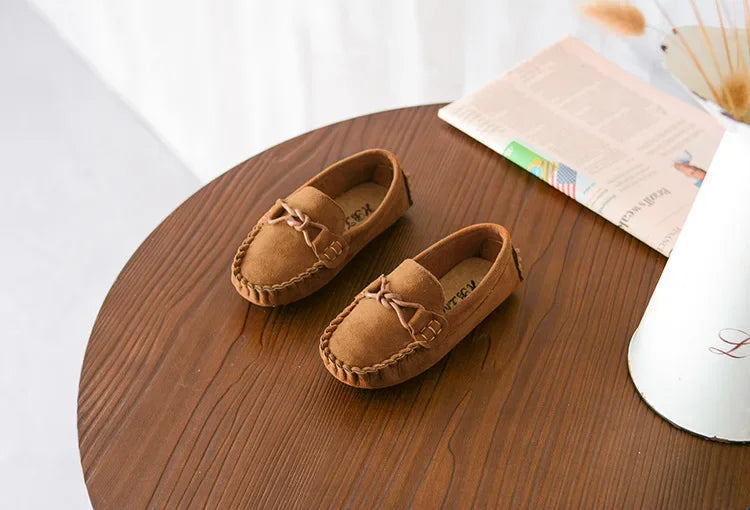 Children Loafers Shoes Boys Flat Sneakers Baby Kids Casual Shoes Toddler Girls Breathable Slip-on Shoes Soft Bottom Solid Color