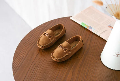 Children Loafers Shoes Boys Flat Sneakers Baby Kids Casual Shoes Toddler Girls Breathable Slip-on Shoes Soft Bottom Solid Color
