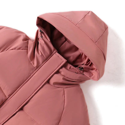 NEW Winter Cotton padded Jacket Hooded fleece thick Parkas Warm Loose Long Overcoat middle aged and Grandma Snow Coat