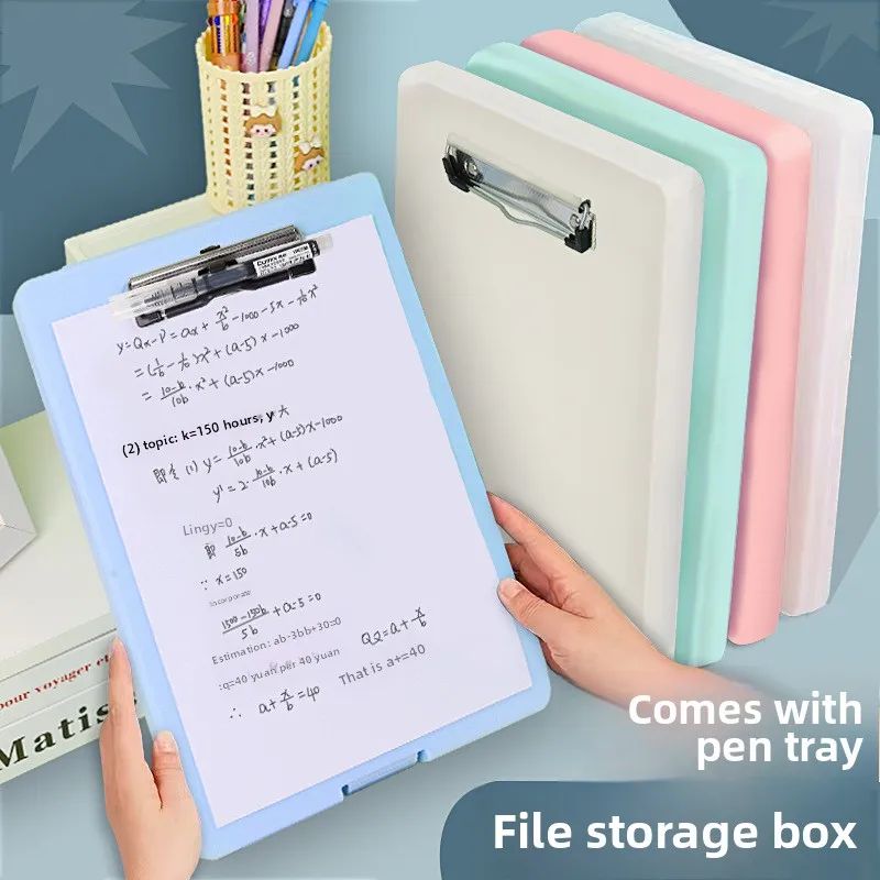 A4 File Clipboard Large Capacity Board 2 - in - 1 High - Value Folder: For Student Papers, Office Writing & Document Storage