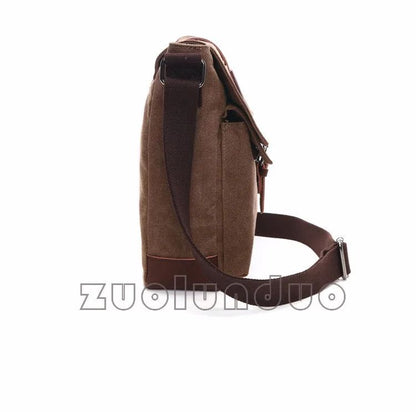 Retro Men Messenger Bags Vintage Canvas Handbags Leisure Work Travel Bag Man Business Crossbody Bags Briefcase For Male Bolsas