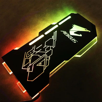 Suporte Vertical Ajustável de Placa de Vídeo MSI VGA ARGB para PC ROG, Suporte para Chassi de Placa de Vídeo, Cooler de Água Personalizado, MOD 5V 3 Pinos AURA