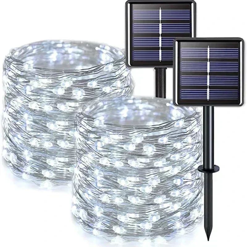 7M/12M/22/32M Solar Led Fairy Light Outdoor Festoon Led Waterproof Garland String Lights Christmas Party Garden Solar Lamp Decor