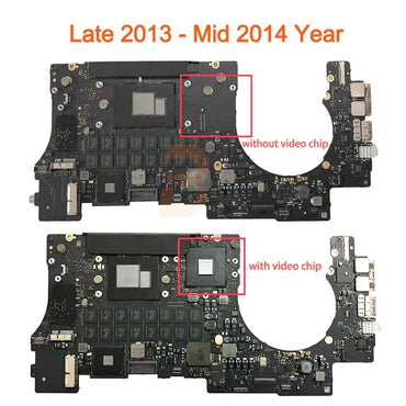 Placa Lógica Original para MacBook Pro Retina 15" A1398 Placa-Mãe i7 8GB 16GB Anos 2012 2013 2014 2015