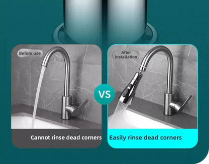 1pc Faucet Extender Metal Alloy,Three Modes,Head Water Saver Home Extended Shower Spray Filter  Faucet Extender  Kitchen