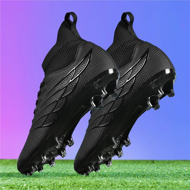 High Ankle Sports Footwear FG/TF Kids Soccer Cleats Football Boots Professional Men's Soccer Shoes Krampon Outdoor Sneakers 2025