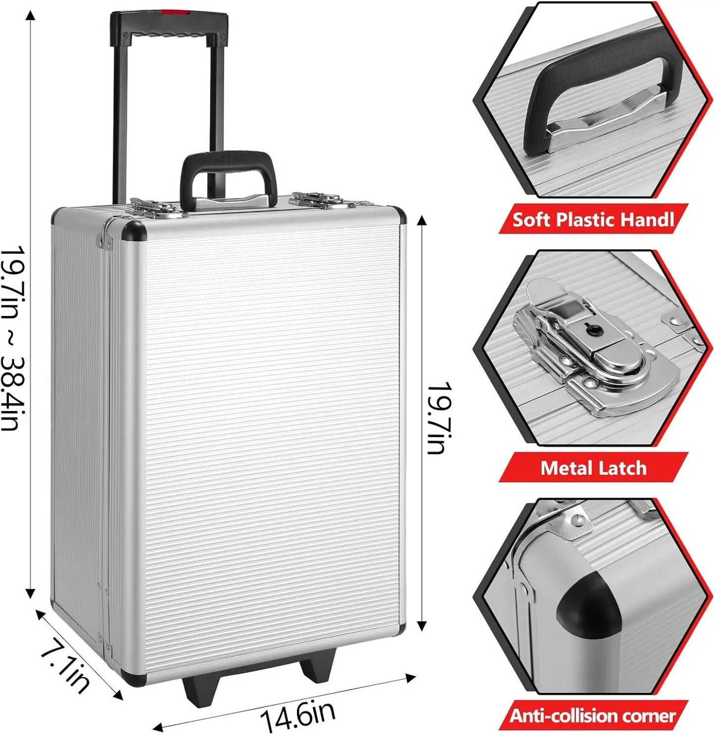 Conjunto de Ferramentas Mecânicas de 799 Peças Kit de Reparo Doméstico Chaves Soquetes com Maleta de Carrinho Ferramentas Manuais para Uso Diário Reparo Doméstico