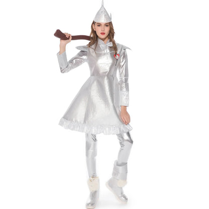 Halloween Cosplay Tin Man Adult Women's Costume
