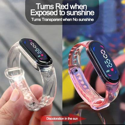 Mario Bros Children's Watches Action Figures Luigi Princess Peach Yoshi Bowser kids Sport Wristband Waterproof Digital Watch Toy