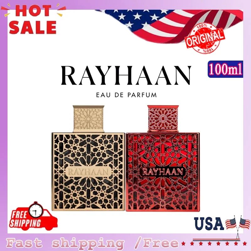 RAYHAAN Crimson Elixir Eau de Parfum Spray for Unisex 3.4 Ounce  EDP Perfume Long Lasting Unisex Cologne Men&Women