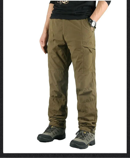Warm Winter Fleece Pants Tactical Cargo Pants Classic Outdoor Hiking Thicken Joggers Pant Multi Pocket Trousers