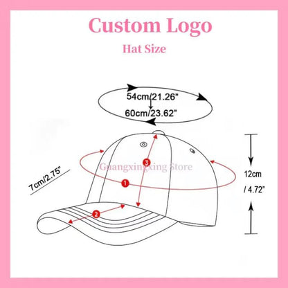 Boné de beisebol com logotipo personalizado com o mesmo design para homens e mulheres impressão de imagem DIY bordado 3D personalizado atacado