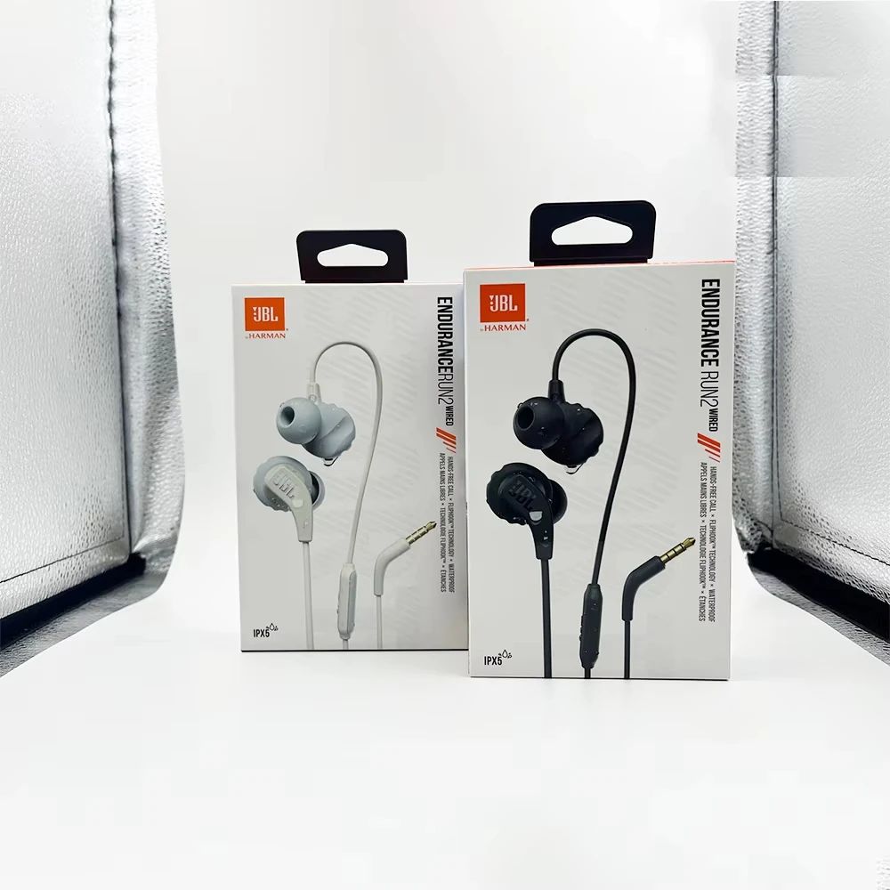 Fone de ouvido com fio intra-auricular Original JBL Run2 Esportes jogos esports dedicado 3,5 mm orifício redondo com controle de fio para computador laptop celular