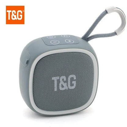 Caixa de som Bluetooth T&G TG659 Mini Sem Fio Potente à Prova D'água TWS Bluetooth 5.3 com Alto-falante HIFI e Suporte para Cartão TF e Rádio