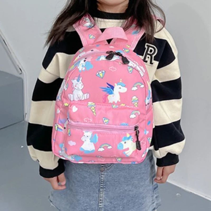 Mochila Escolar Infantil Desenho Dinossauro Unicórnio Mochila Infantil Bebê Bonito Jardim de Infância Meninos Meninas Bolsas Impermeáveis