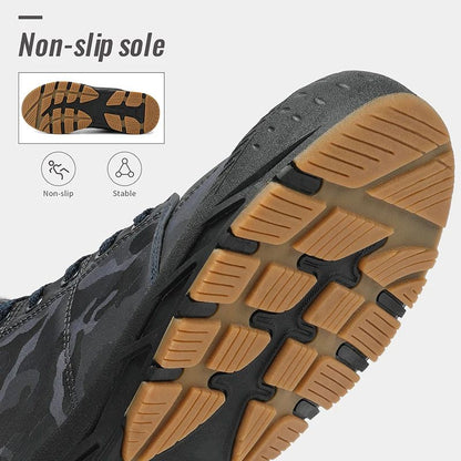 Botas de Neve Masculinas de Inverno Super Quentes Botas de Caminhada Masculinas Impermeáveis Botas Masculinas de Exterior Tênis Antiderrapantes de Borracha Botas Masculinas de Trabalho de Cano Curto