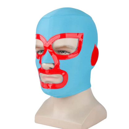 4PCS Nacho Cosplay Costume Libre Red Cloak Mask Pants Shorts Full Set Outfits Mexican Wrestling Halloween Cos Outfits Adult Men