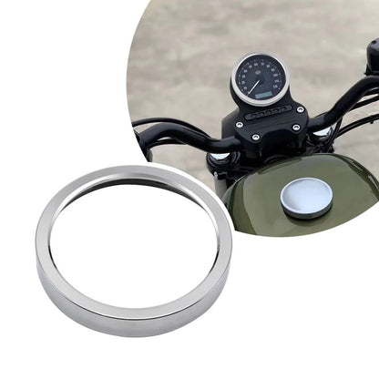 Anel de alumínio preto para velocímetro de moto 1 peça, capa de moldura para Harley Dyna Street Sportster 883 1200 2004-2018/looj