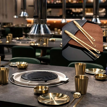 304 Stainless Steel Food Clip, Extended Barbecue Tongs for Household & Grill Use