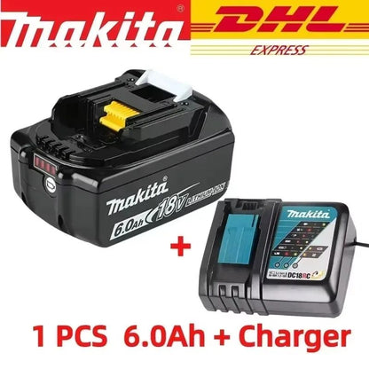 Bateria Recarregável de Íons de Lítio Makita para Ferramentas Elétricas 5.0Ah 6.0Ah 9.0Ah 18V BL1860B BL1860 BL1850 BL1830 BL1815