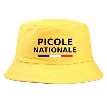 Summer Picole Nationale Bob Man Reversible Bucket Hat Women Cotton Fisherman Cap Unisex Outdoor Sport Sun Activities Panama