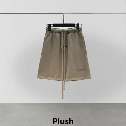 Luxury Men's Casual Shorts Reflective Letter Logo Designer Brand Cotton Shorts
