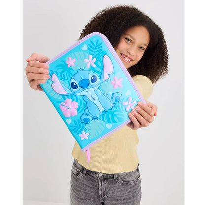 Miniso Disney Stitch Kawaii Children Schoolbag Set Cartoon Student Bookbag Lunch Bag Pen Case Casual High Capacity Backpack Gift