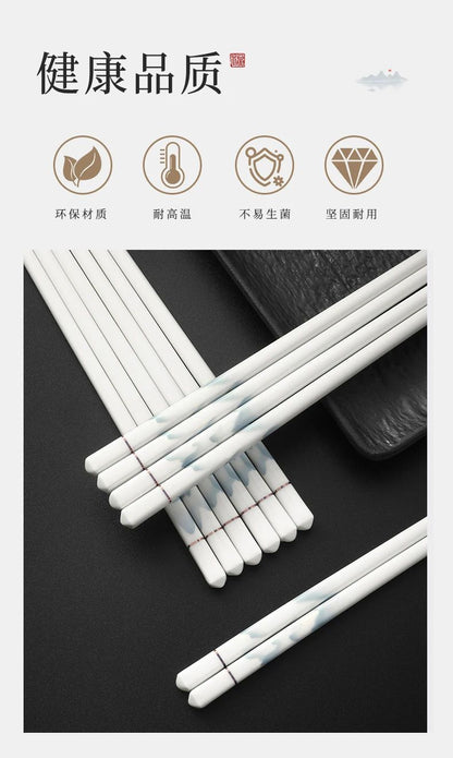 Hashis de ponta, novos, antibacterianos, à prova de mofo, antiderrapantes para uso doméstico, hashis domésticos resistentes ao calor